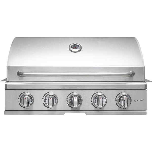 Churrasqueira a Gás Alluma Essential Em Inox  de Embutir - 5 Queimadores