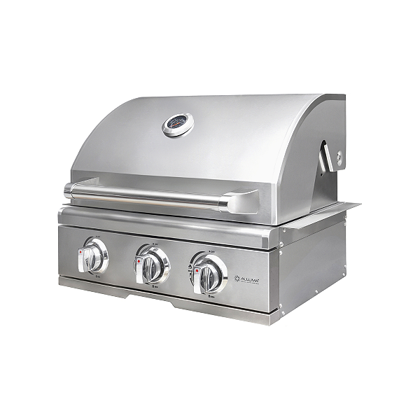 Churrasqueira a Gás Alluma Pro em Inox 304 de Embutir - 3 Queimadores - A300PRO