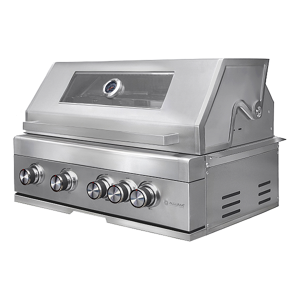 Churrasqueira a Gás Alluma Exclusive em Inox 304 - 4 + 1 Queimadores - A400EXC