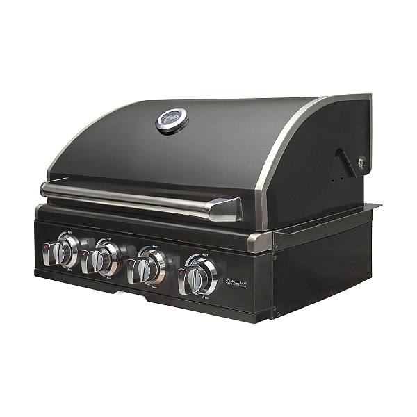 Churrasqueira a Gás Alluma Pro em Inox 304 Black Titanium - 4 Queimadores - A400PROBLACK