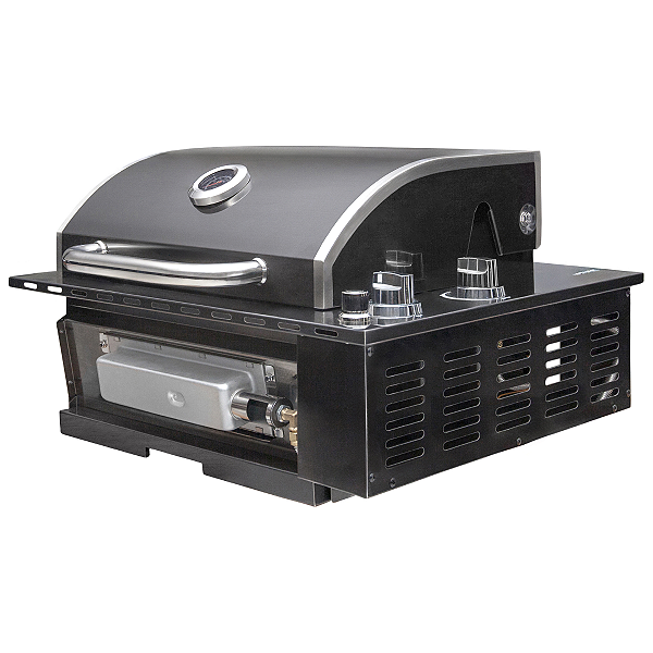 Churrasqueira a Gás Alluma Smokeless em Inox 304 Black Titanium - 2 Queimadores Infrared - A200SMOBLACK