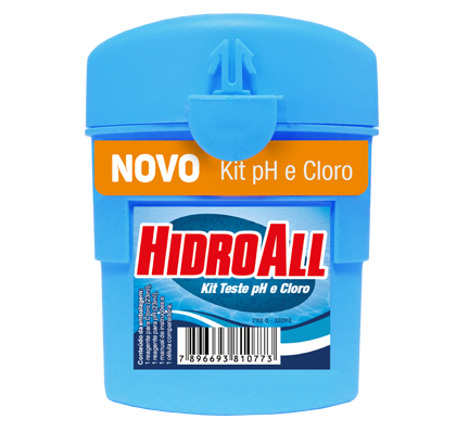 KIT DE TESTE PH/CLORO HIDROALL