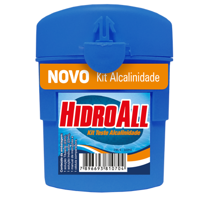KIT DE TESTE ALCALINIDADE HIDROALL