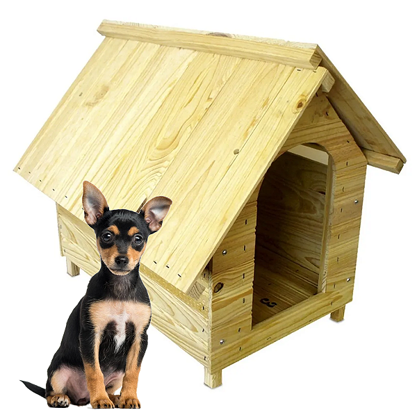 Casinah de Madeira N1 Para Cães Pincher Coelho Galinha