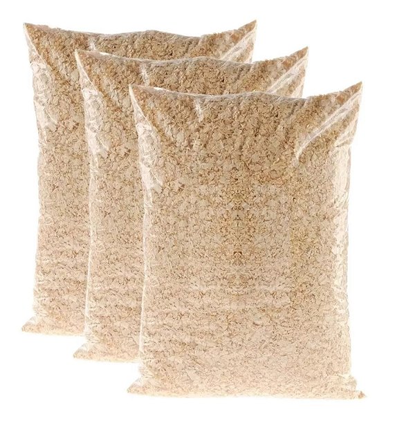 Serragem de Madeira 900g Para Ninhos Banheiro e Gaiolas Passaros e Roedores