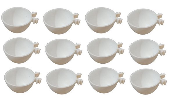 Kit 12 Porta Ovo Cosido Pássaros Leitoso - 35ml