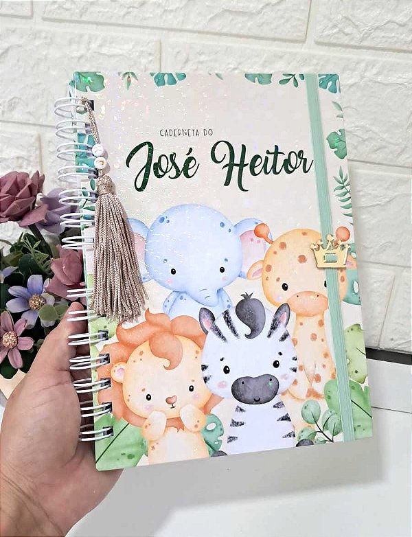Caderneta de Saúde Safári Menino / Personalizado