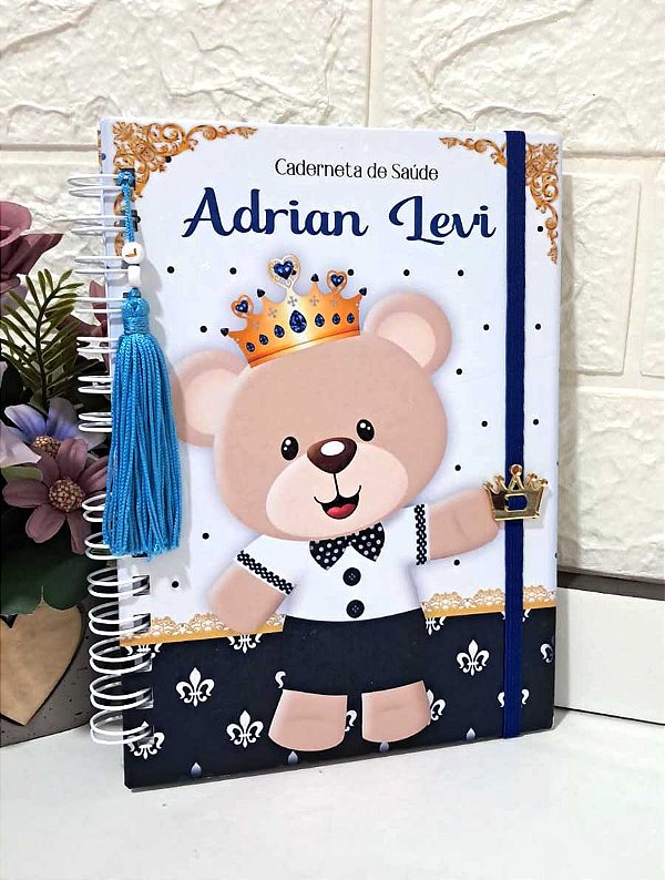 Caderneta de Saúde Ursinho Realeza / Personalizado