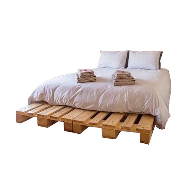 Cama de Casal Pallet Queen 200x160x15 Cm