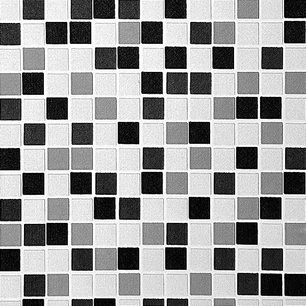 Papel De Parede Adesivo Pastilha Preta - 5M