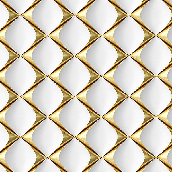 Papel De Parede Adesivo 3D Gold - 5M