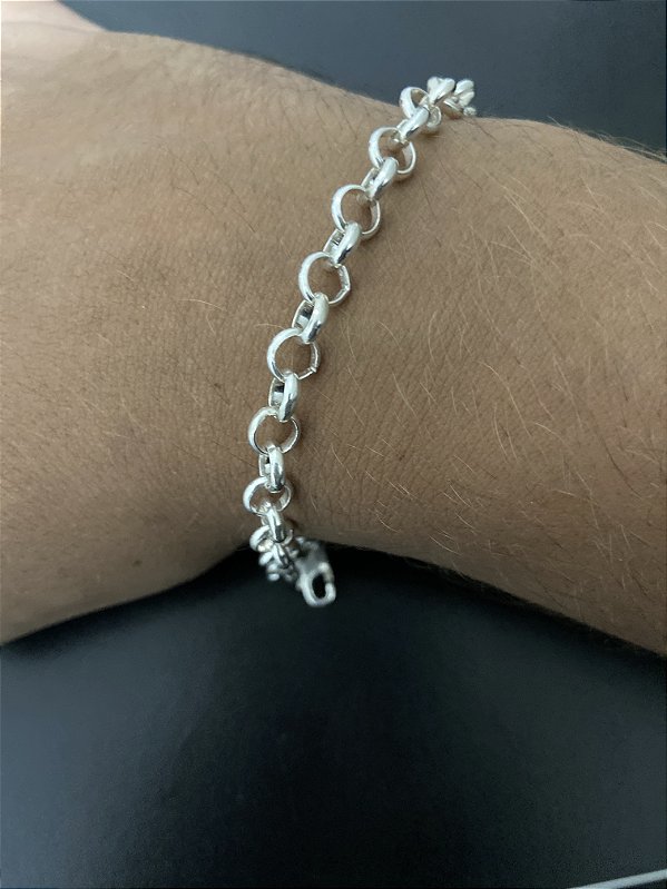 Pulseira masculina elo português