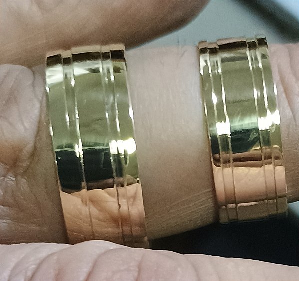 Aliança em ouro 18k