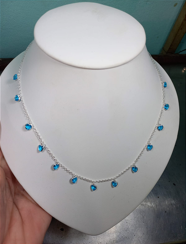 Choker olho grego colorido