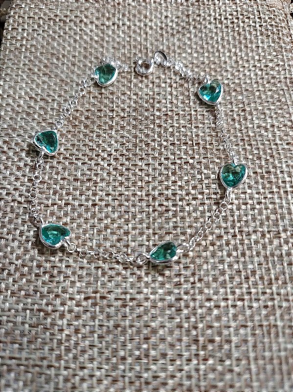 Pulseira feminina coração