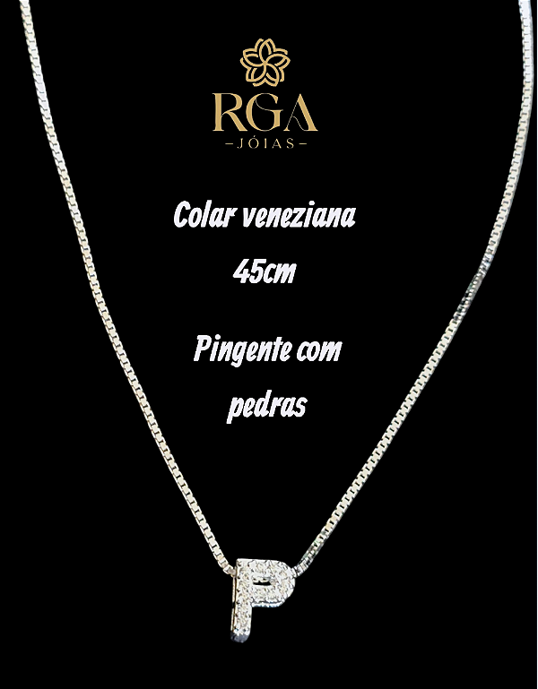 Conjunto feminino em prata 925