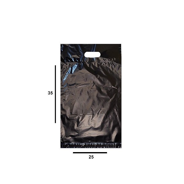 Netbag Preto - 25x35 cm