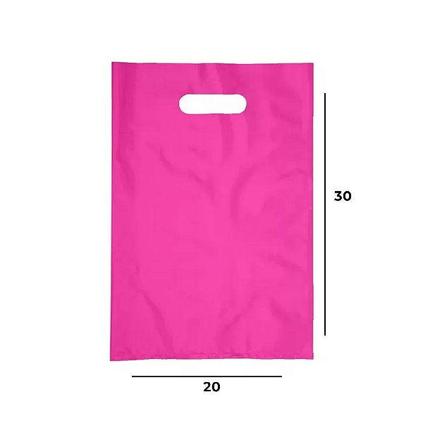 Sacola Boca de Palhaço Rosa - 20x30 m