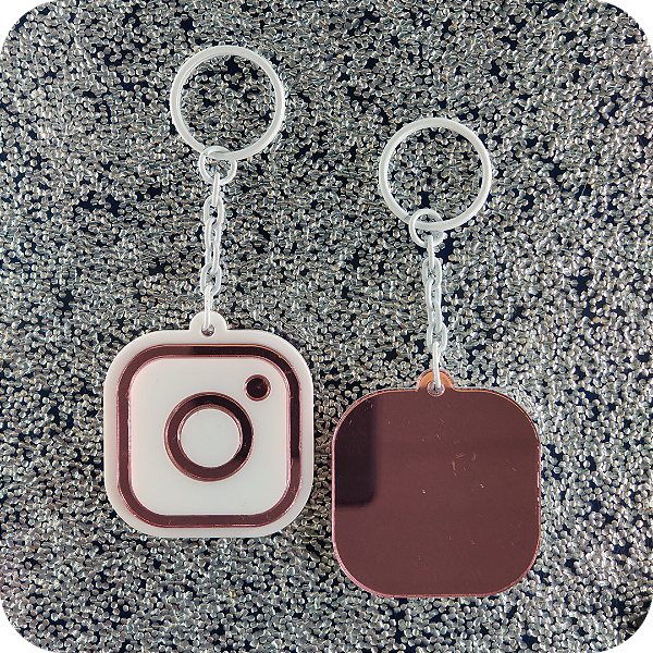 Chaveiro NFC - Branco + Rosé