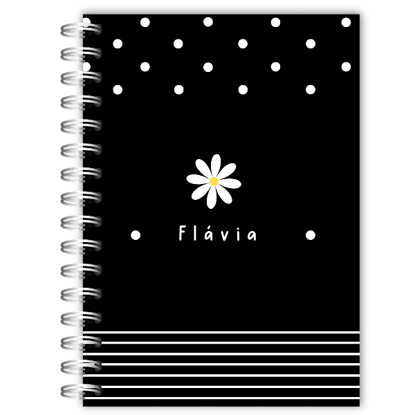 Caderno:  Margarida P&B