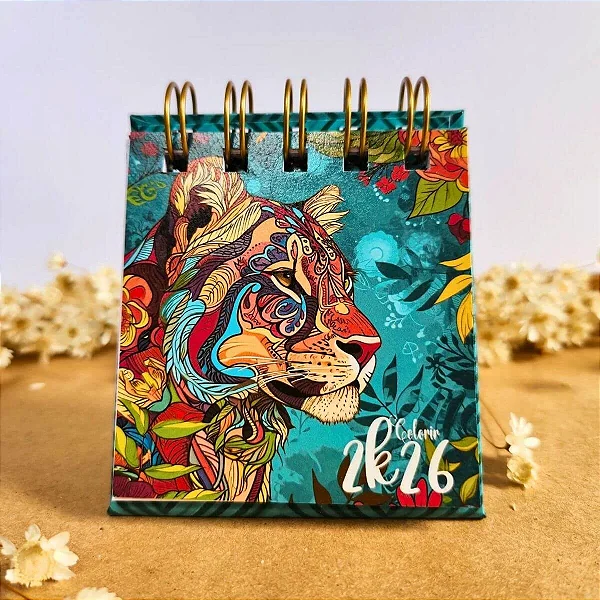 Leoa Coleção Coloring - Mini Calendário 2026