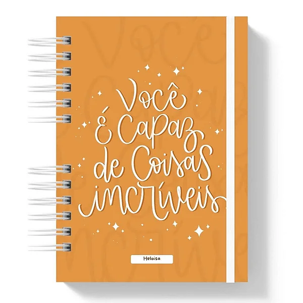 Planner: Você é Capaz de Coisas Incríveis - Laranja 2026