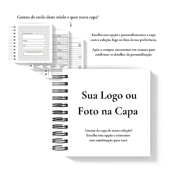 Planner: Seu Logo Aqui - Color Me 2026 Quadradinha