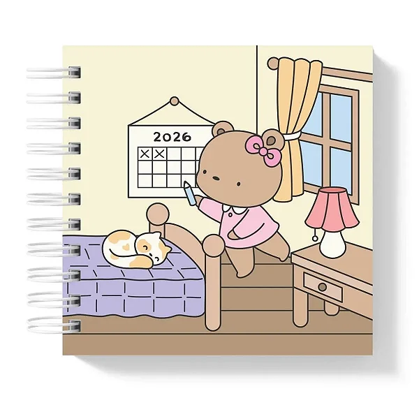 Planner: Ursinha - Color Me 2026 Quadradinha