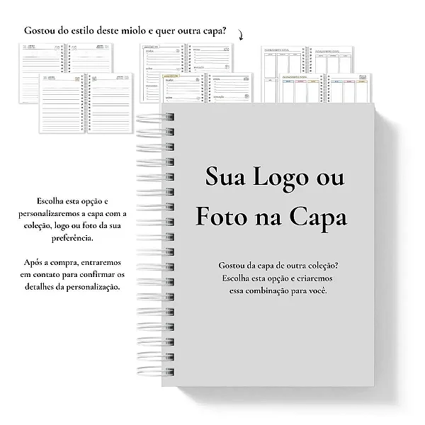 Agenda: Seu Logo Aqui - Coleção Color Me