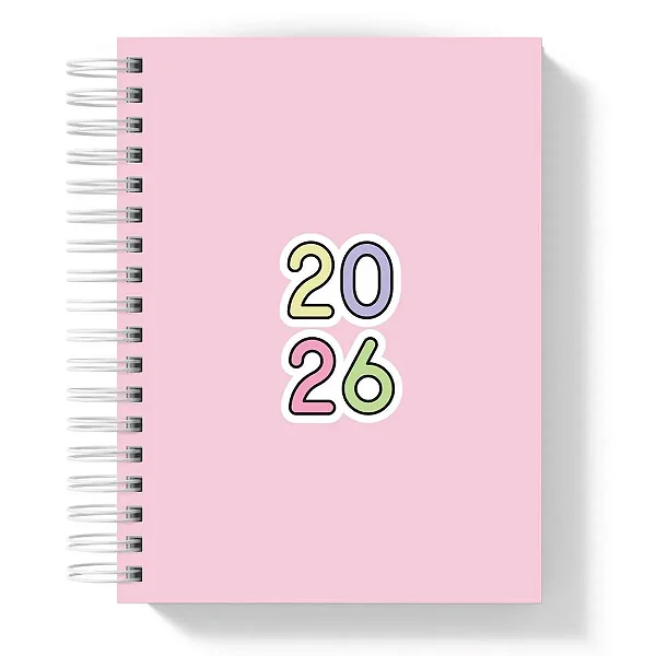 Agenda: 2026 Rosa I - Coleção Color Me