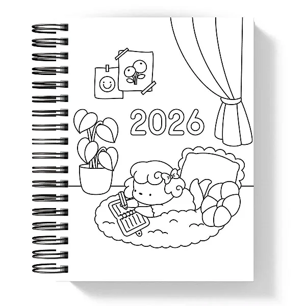 Agenda: Doguinha P&B - Coleção Color Me