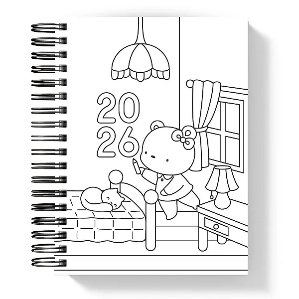 Agenda: Ursinha P&B III - Coleção Color Me