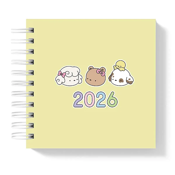 Mini Agenda: 2026 Amarelo II - Coleção Color Me