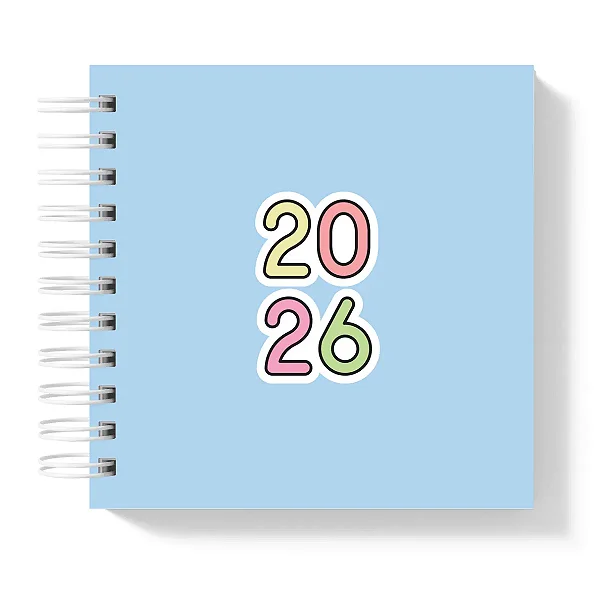 Mini Agenda: 2026 Azul I - Coleção Color Me