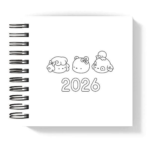 Mini Agenda: 2026 P&B II - Coleção Color Me