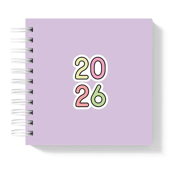Mini Agenda: 2026 Roxa I - Coleção Color Me