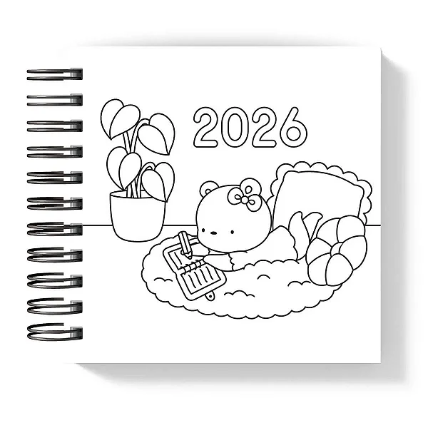 Mini Agenda: Ursinha P&B II - Coleção Color Me