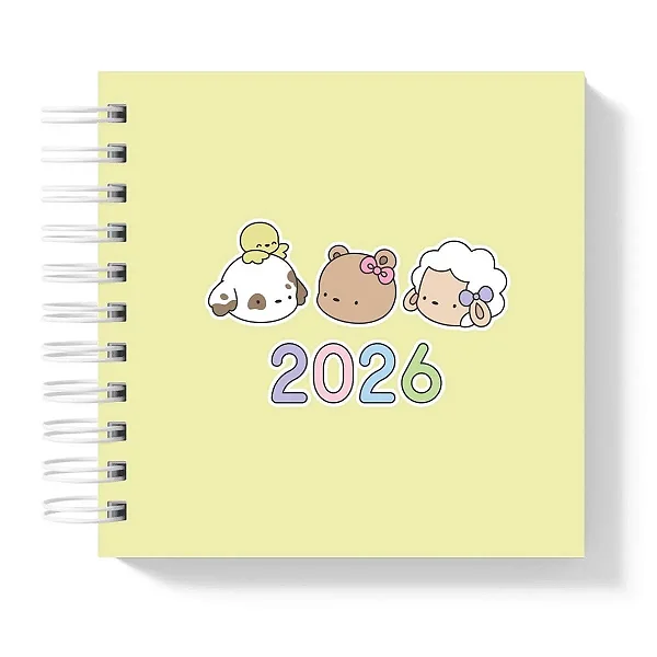 Mini Agenda: Familia Color Amarelo - Coleção Color Me