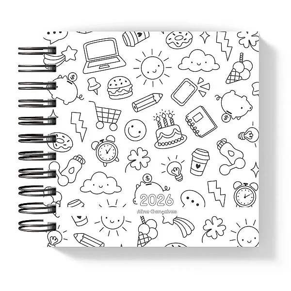 Mini Agenda: P&B I - Coleção Color Me