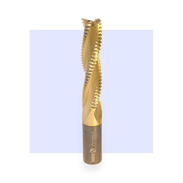 FRESA 12 MM UP CUT SERRILHADA GOLDEN - YIEX