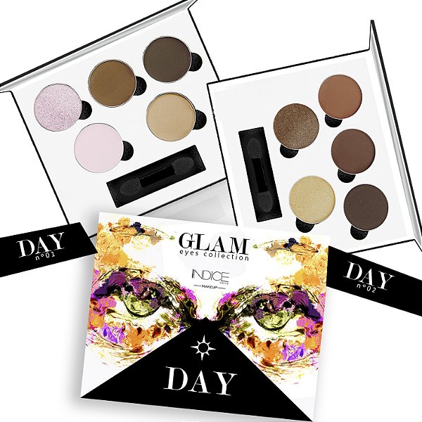 (6 UNIDADES ) INDICE TOKYO - GLAM EYES COLLECTION - DAY - PALETA DE SOMBRAS 5 CORES