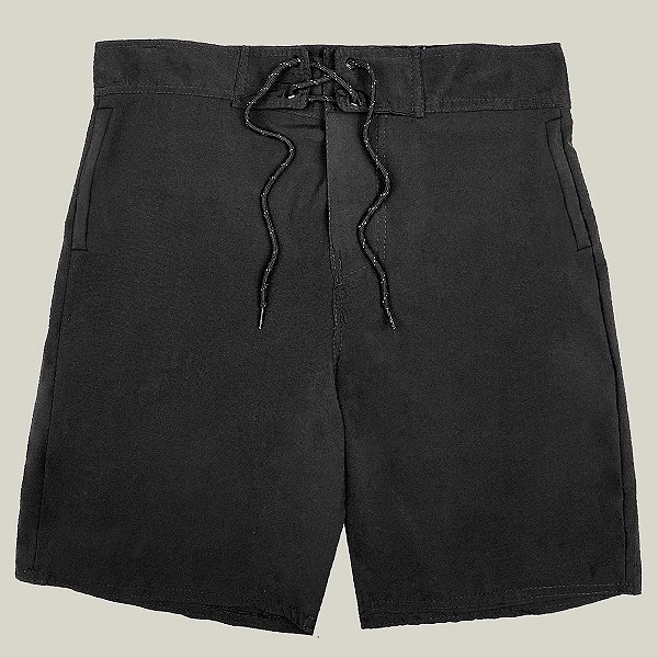 Boardshort Híbrido Preto Elastano Premium WSS Brasil Basic