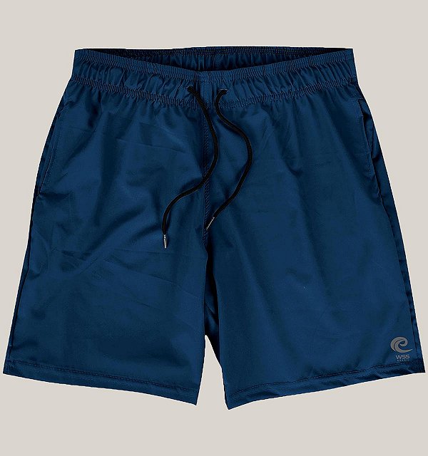 Boardshort Elastic Azul Híbrido Elastano Premium WSS Icon