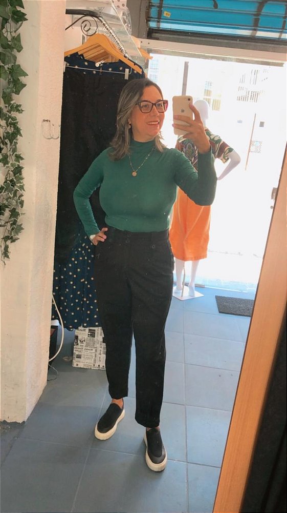 Blusa Básica Manga Longa -100009952