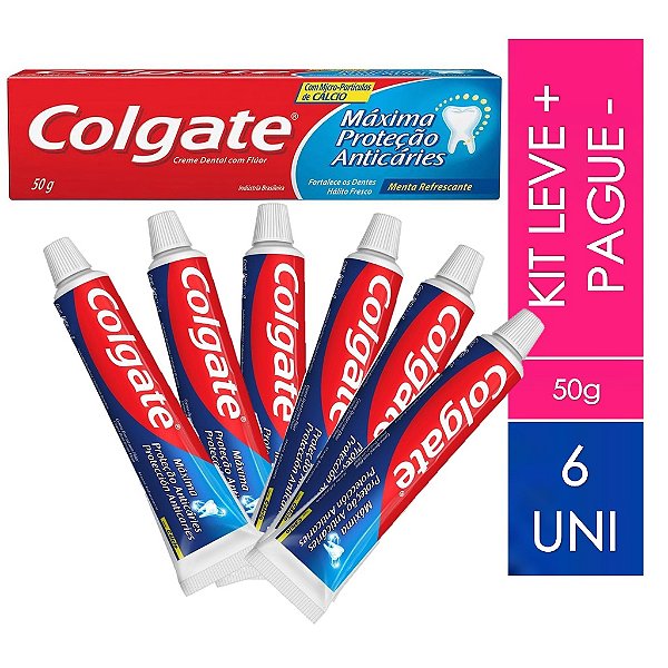 Kit 6 Pastas de Dente COLGATE 50g