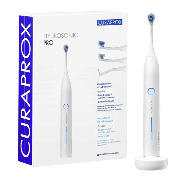 Escova Dental Elétrica Curaprox Hydrosonic Pro Branca 1 Unidade