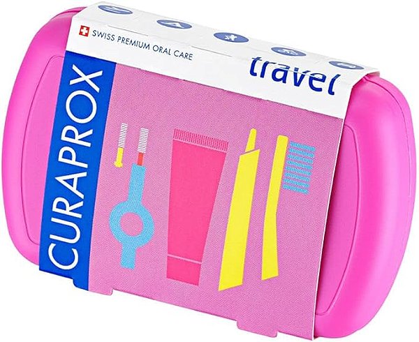 Curaprox Travel Set Kit Viagem Estojo + Escova Dental + Creme Dental 10Ml