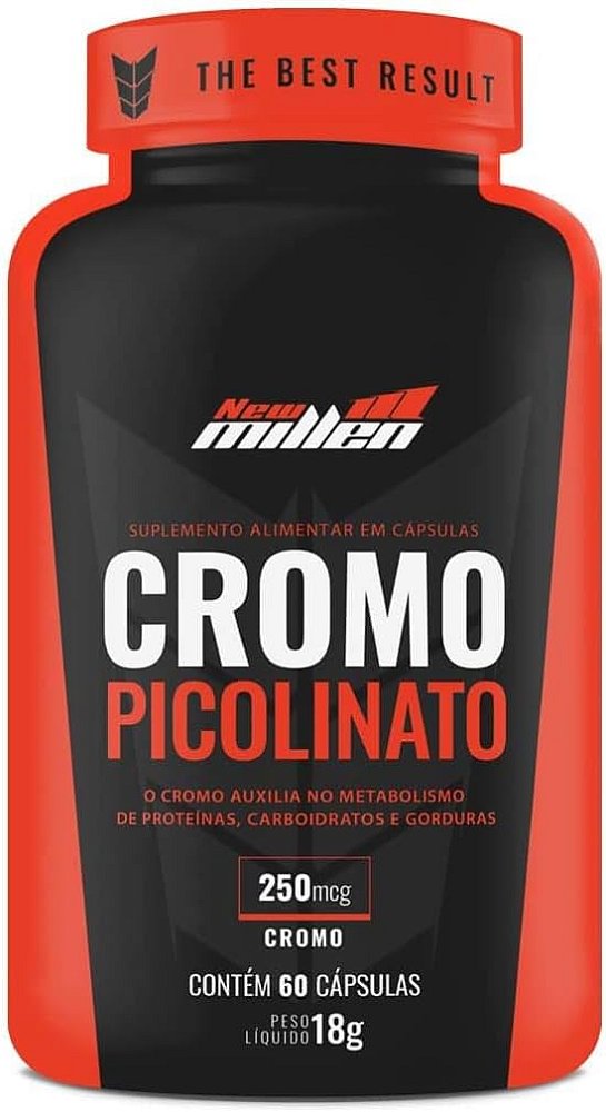 CROMO PICOLINATO - 60 Cápsulas - NEW MILLEN