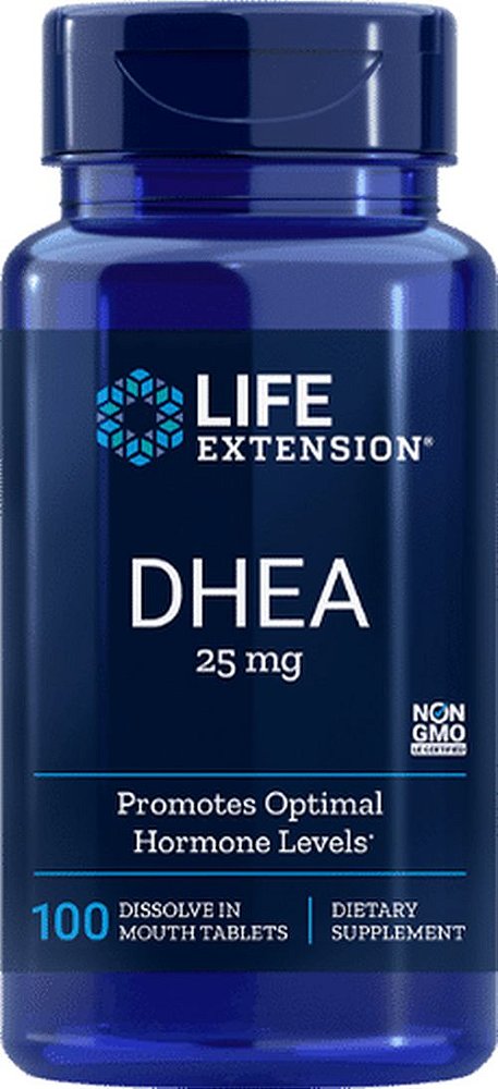 DHEA 25mg - 100 Sublingual - Life Extension