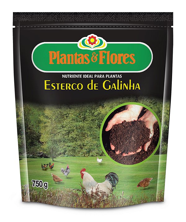 Plantas & Flores Esterco de Galinha 750g